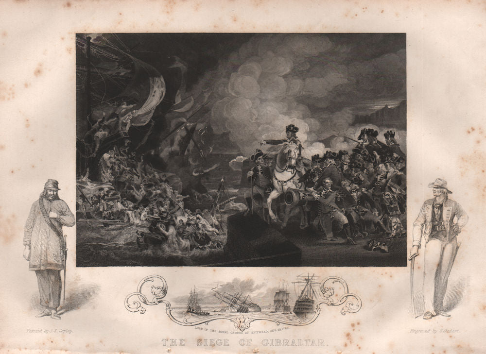 BRITISH HISTORY. Siege of Gibraltar. Royal George sunk at Spithead 1782 1853